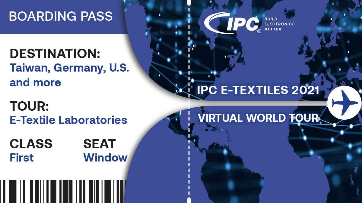 IPC E-Textiles 2021 Virtual World Tour Banner